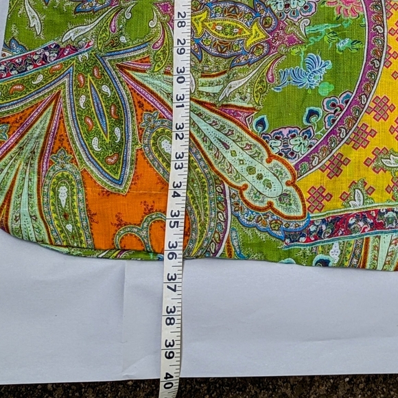 XL Jason Wu Aileen 3/4 Sleeve Linen Paisley Print Dress - Picture 6 of 14